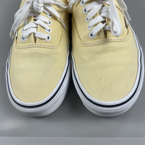 Vans Authentic Yellow Canvas Sneakers Womens 9.5 Mens 8 - Picture 7 of 12